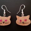 Boucles d'oreilles tête de chats – Image 5