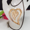 Pendentif double cœur courbé – Image 2