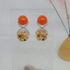boucles d'oreilles orange