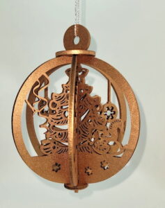 Décos de Noel grande boule à 6 faces