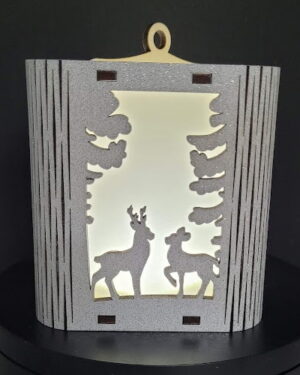 Décos de Noel petite lanterne éclairée modèle 2