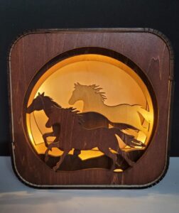 Lanterne course de cheval